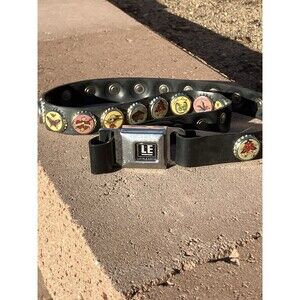 Little Earth Bottle Cap Belt Adjustable Recycled Rubber Seatbelt Buckle LE